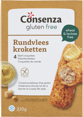 Consenza glutenvrije rundvleeskroketten