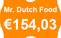 Totaalprijs Mr. Dutch Food: €154,03