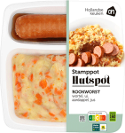 AH ready made mashed potatoes with carrot, onion and smoked sausage